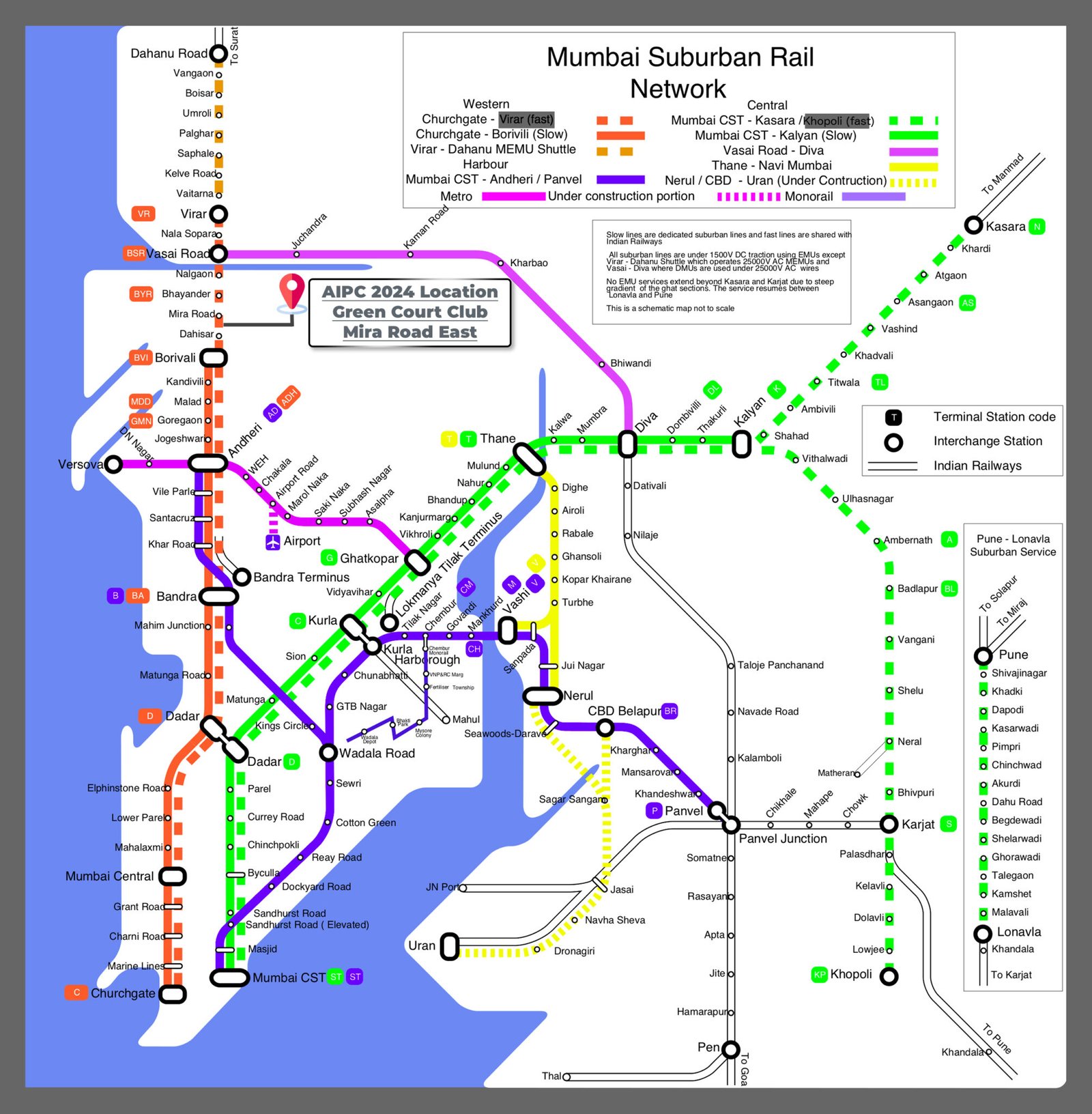 Railway Map Enlarge